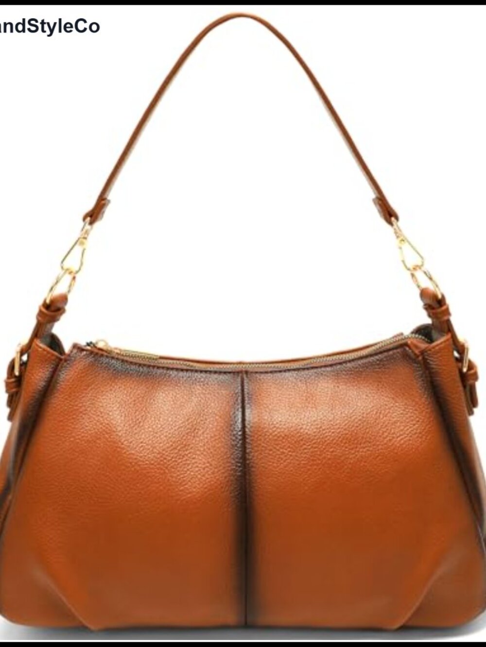Vintage Soft Faux Leather Hobo Satchel Shoulder Bag for Women with Pockets